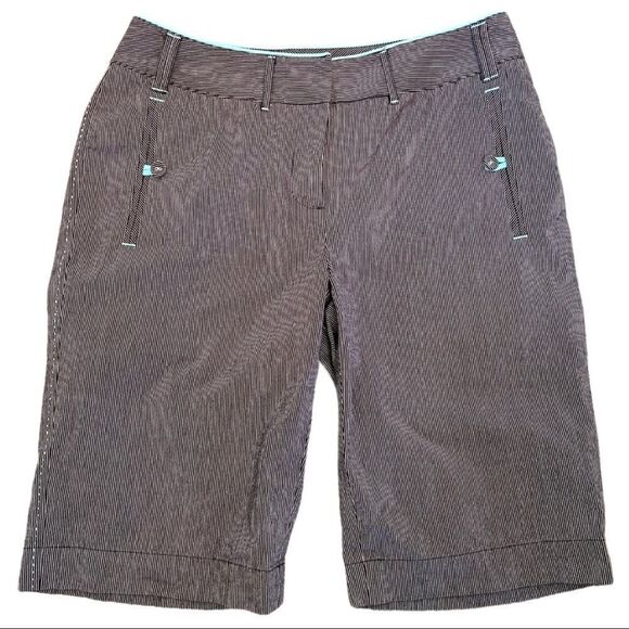 Cutter & Buck Annika Striped Golf Shorts Sz 8 - Picture 1 of 11